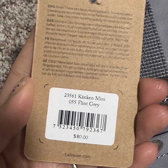 Fjallraven kanken mini Gray Backpack - Picture 2 of 5